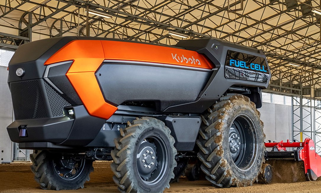 Kubota на шаг впереди: первый в мире автономный трактор на водороде