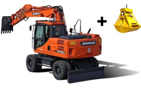 Колесные экскаваторы  с грейфером DOOSAN  DX160W, Балашиха