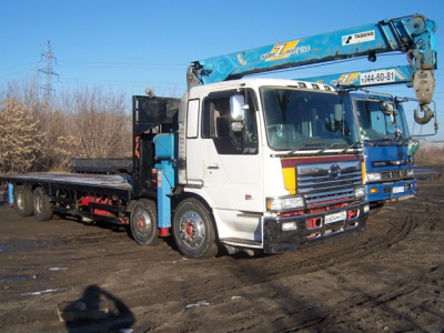 Полуприцепы тралы Scania со стрелой, Новосибирск