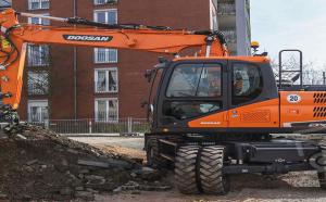 Аренда колесного экскаватора Doosan DX160W