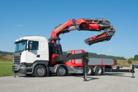 Манипуляторы (КМУ) Scania P380 с КМУ Taurus 086A
