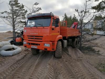 Манипуляторы (КМУ) вездеход Камаз 43118 с КМУ Fassi F155A