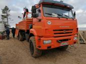 Манипуляторы (КМУ) вездеход Камаз 43118 с КМУ Fassi F155A