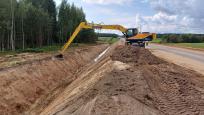 Длиннорукий колесный экскаватор длина стрелы 15 м в аренду