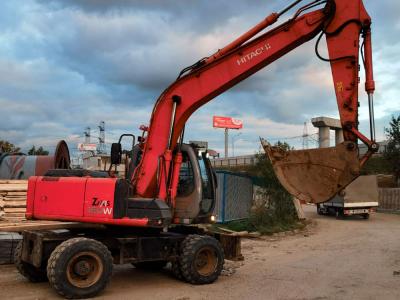 Аренда колесного экскаватора ковш, гидромолот Hitachi ZX160W