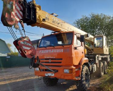 Автокран Камаз вездеход ГАЛИЧАНИН 25т-28м