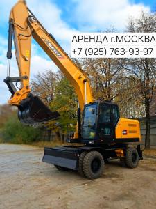 Колесные экскаваторы CAT 317; SANY 215.