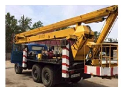 Автовышка коленчатая 25 м На базе: ЗИЛ 131 Подъемник: ПГА 325