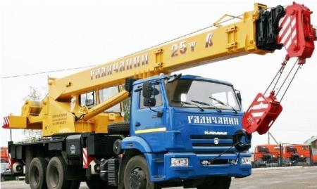 Аренда автокрана 22 м (Галичанин)