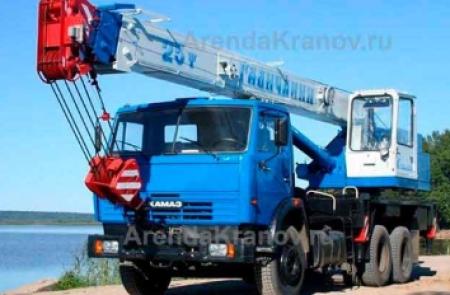 Аренда автокрана Галичанин 25 тонн 31 метр