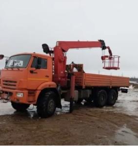 Автовышка телескопическая на базе манипулятора вездехода