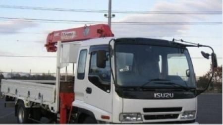 ISUZU, бортовой с КМУ