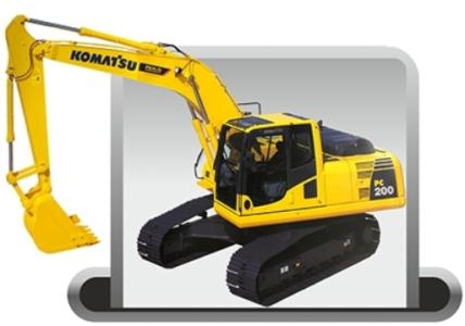 Аренда полноповоротного экскаватора Komatsu PC200