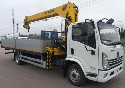 Грузовик манипулятор бортовой с КМУ HYVA HST6.3E3 г/п 6, 3 тонн на шасси SDAC K12-V 4х2
