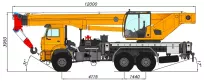 Автокраны КЛИНЦЫ  КС-65719-5К на базе шасси КАМАЗ-65222 (6х6), Москва