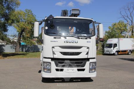 Бортовой автомобиль на шасси Isuzu Giga 4х4, 205 л.с, борт 6,5 м, с КМУ 5 т