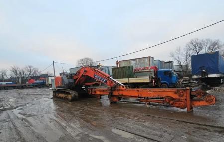 Продается грейферный гусеничный экскаватор с выдвижной кабиной Hitachi zx225 usr Is-3 (экскаватор-грейфер)