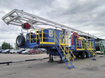 COILED TUBING INSTALLATION COMBINED WITH A GANTRY TYPE MAST (UKPT-10)