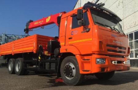 Бортовой автомобиль с КМУ IT 150 на шасси KAMAZ-65115