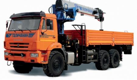 Бортовой автомобиль с КМУ-150 "Галичанин" на шасси KAMAZ-43118 (КМА-150-5)
