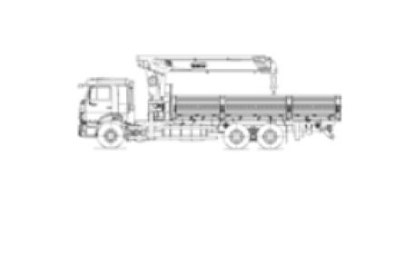 Бортовой автомобиль с КМУ SS1956 на шасси KAMAZ-65117