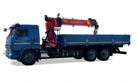 Бортовой автомобиль с КМУ ИТ150 на шасси KAMAZ-65117