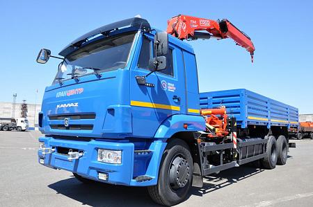Бортовой автомобиль 6586-403-01 с КМУ FASSI F245A.0.22 на шасси КАМАЗ-65117