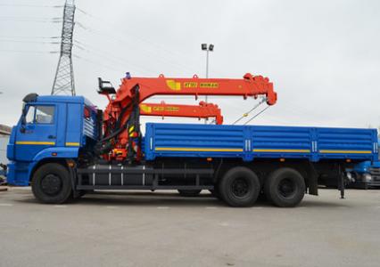 Бортовой автомобиль КАМАЗ 65117 с КМУ ИНМАН