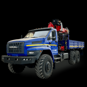 Автомобиль бортовой с КМУ ИТ-150 на шасси УРАЛ Next (модель Borus 4621)