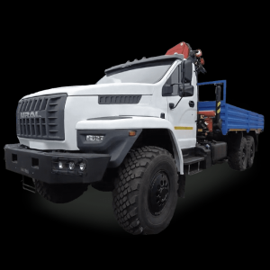 Автомобиль бортовой с  КМУ ИМ-150N на шасси УРАЛ Next (модель Borus 4621)