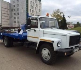Эвакуатор ГАЗон ГАЗ-3309 с ломаной платформой
