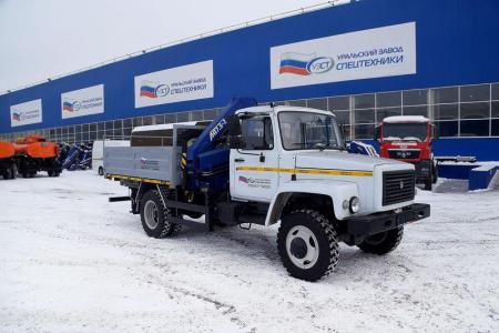 Бортовой ГАЗ 33086 с КМУ АНТ 7.5-2 (001, г/п 3 т.)