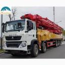 Бетононасос на шасси Howo 75 метров с дизельным двигателем