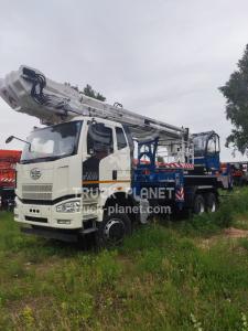 Автовышка АГП-45-9К на шасси FAW J6 CA3250 6*6