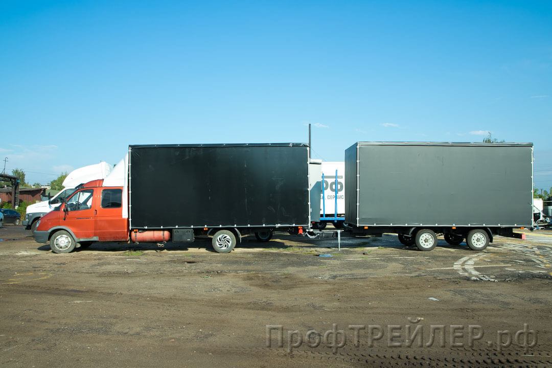 Полуприцепы шторные ПрофТРЕЙЛЕР O2 Двухосный, шторный грузовой прицеп V - 32 м³, Нижний Новгород