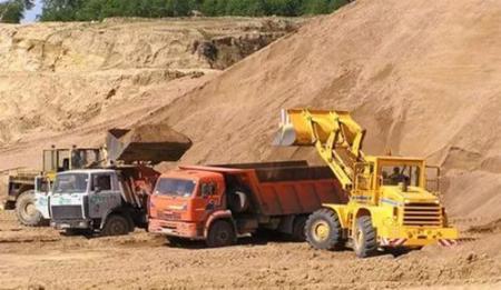 Песок для строительных работ